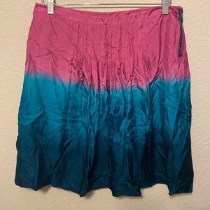 ❤️ 2 for $10 Nine West Pink/Blue Ombré Silk Skirt